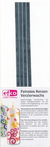 3524205 Kerzen Wachsstreifen flach silber 200x5mm 4 Stück