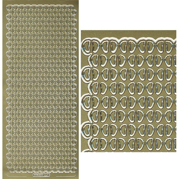 pu221g Sticker Mosaiknetz 2 gold
