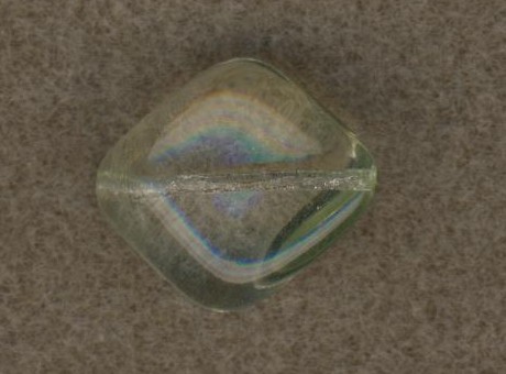 Glasperle Raute 23x20mm kristall-jade