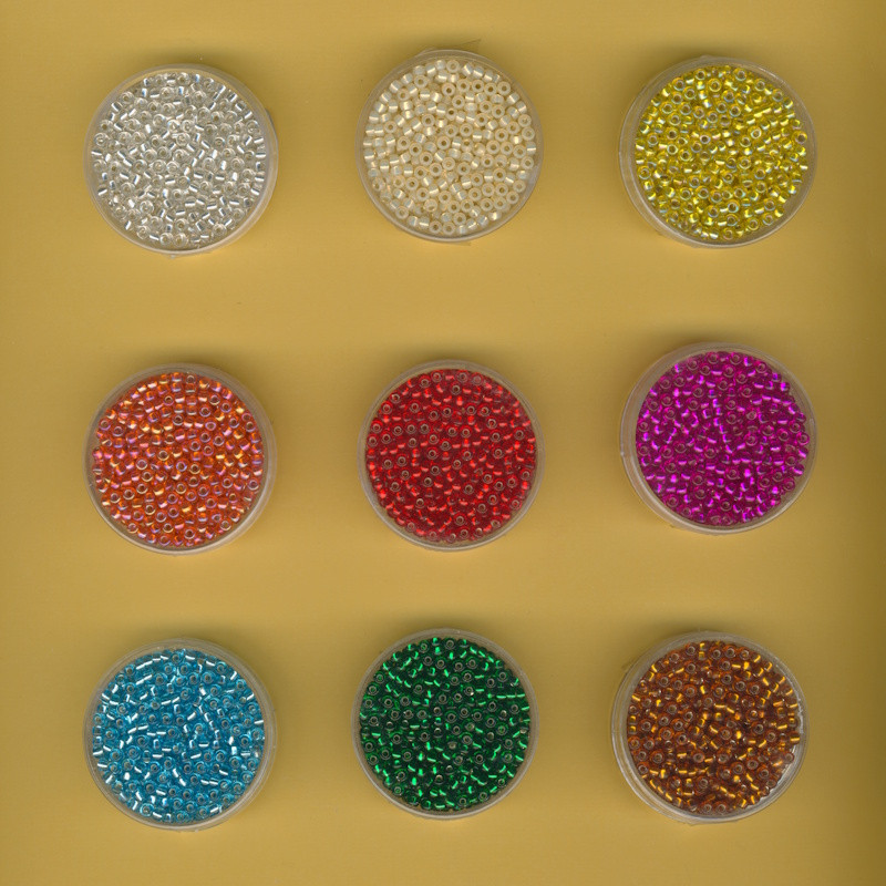 Miyuki Rocailles 8/0 3mm Silbereinzug