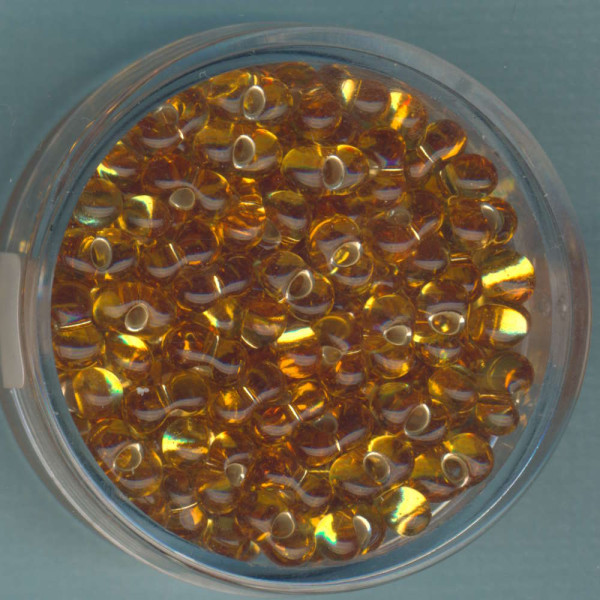 9644-744 Farfalle Perlen 6,5x3,2mm topas Silbereinzug 17g