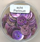 488410164 Perlmutt 2-Loch Ronde 10mm lila