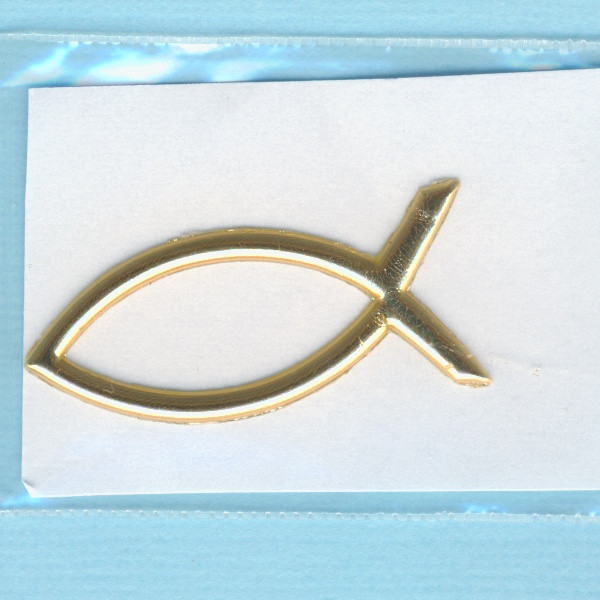 7053-01931 Wachsdekor Fisch 40x18mm gold