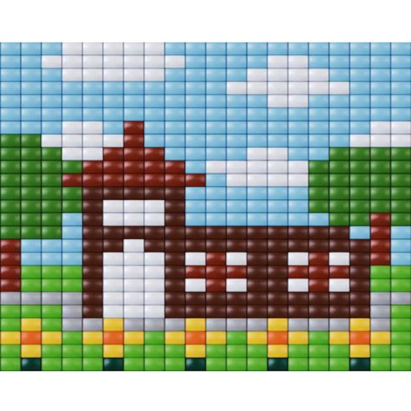 40038 Pixelhobby Bastelset XL Haus mit Turm
