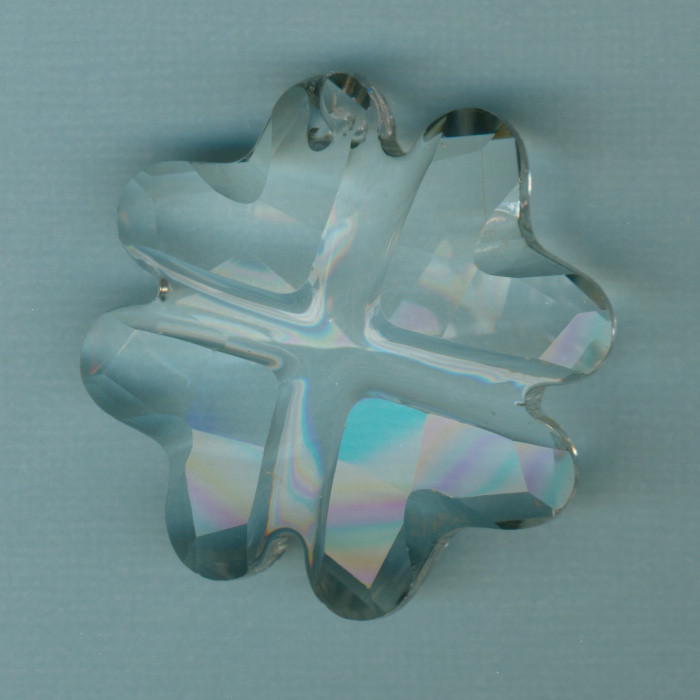 g12202 Sonnenfänger Kristall Kleeblatt herzförmig 45x45x16mm