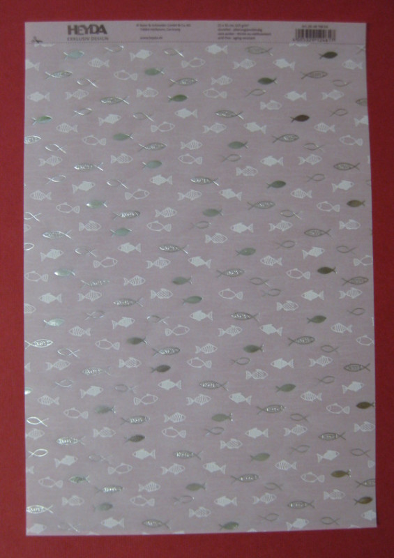 4878854 Transparentpapier Fisch silber A4