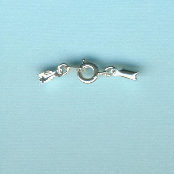 710a Schmuckverschluss mit Federring silber