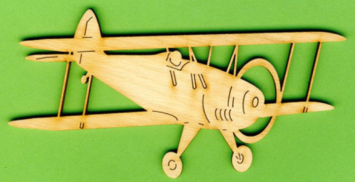 Holz-Deko Doppeldecker 14cm