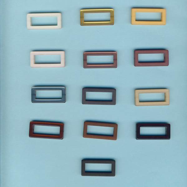 Polaris Perle flach Rechteck 18x38mm