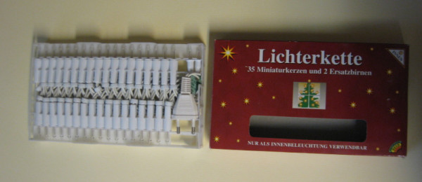 874527 Lichterkette mit 35 Miniaturkerzen und 2 Ersatzbirnen