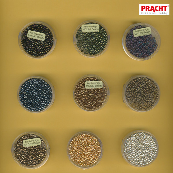 Miyuki Rocailles 9/0 2,5mm metallic