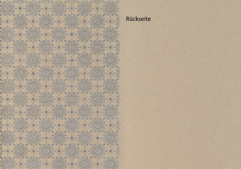 4772751 Naturkarton A4 Ornamente silber
