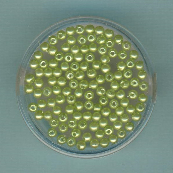 080003354 Wachsperlen 3mm hellgrün 120 Stück