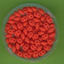 967305754 Super Duo Beads 2,5x5mm hellrot matt 8g