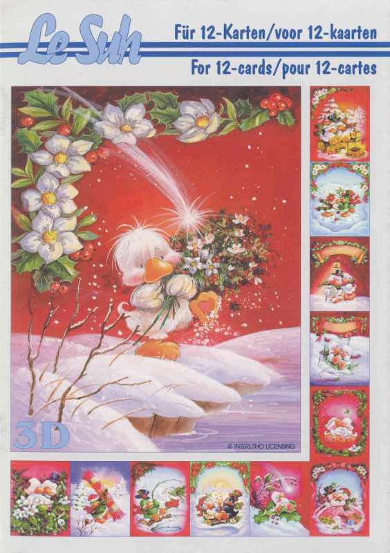 345605 3D Motivbuch A5 Weihnachtsküken