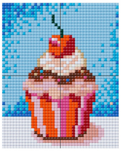 px4204005 Pixelhobby XL 4 Basisplatten Set Cupcake