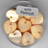 63909002 Perlmutt Herz 12mm orange