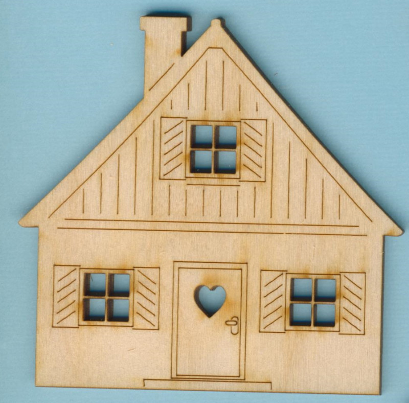 guh7108_Holz-Deko-Haus-Frontansicht-8cm-breit