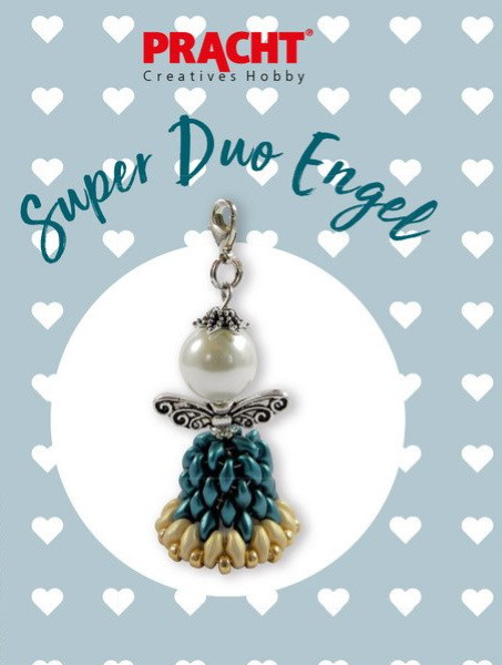 013704085 Bastelset Super Duo Engel petrol 4cm