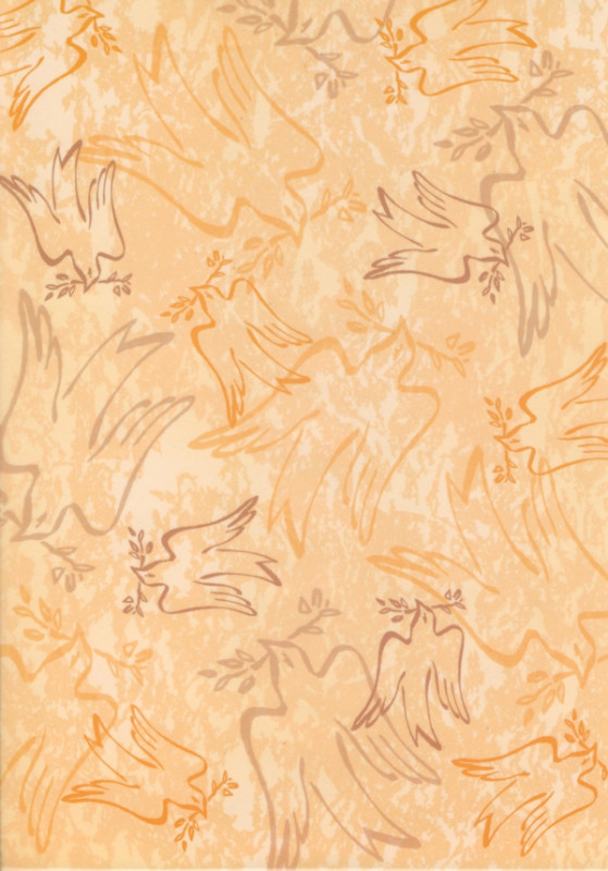 1601110 Transparentpapier Taube mit Zweig A4