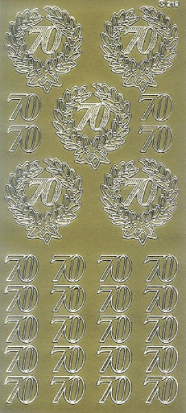 cl70g Sticker 70 gold