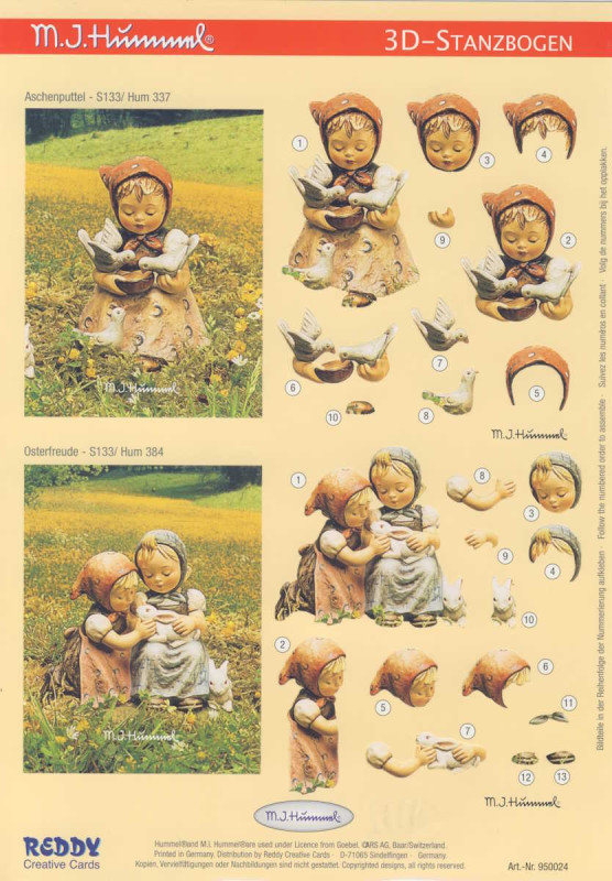 950024 3D Stanzbogen A4 M I Hummel Aschenputtel