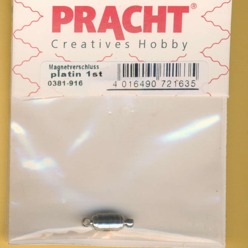 0381-916 Magnetverschluss 9x5mm platin 1 Stück