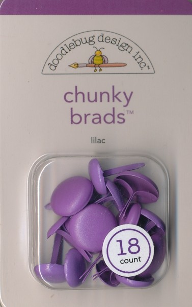 Doodlebug - Chunky Brads - lilac