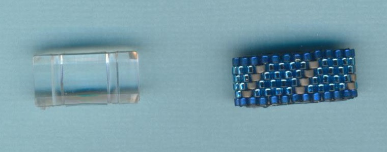 539518131 Trägerperle transparent 18x8,6x5mm