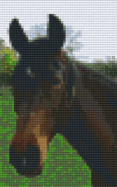 802036 Pixelhobby Klassik Set Pferd braun