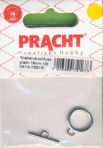 041416916 Knebelverschluss 16mm platin