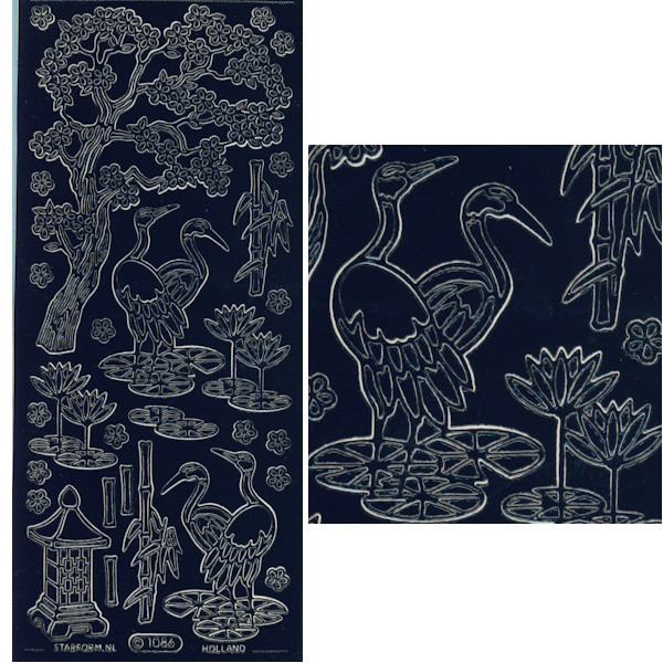 kv1086sch Sticker Zierteich schwarz