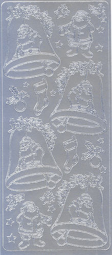 mh0101s Sticker Nikolaus Glocken silber