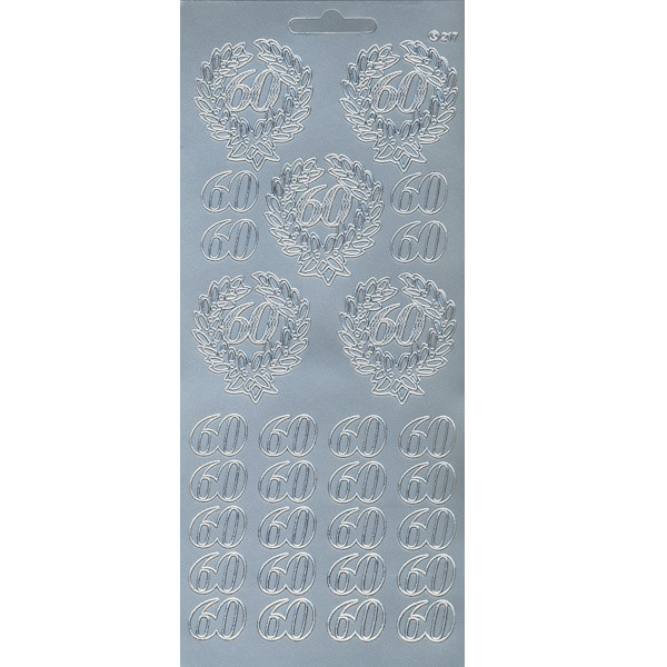 cl60s Sticker 60 silber