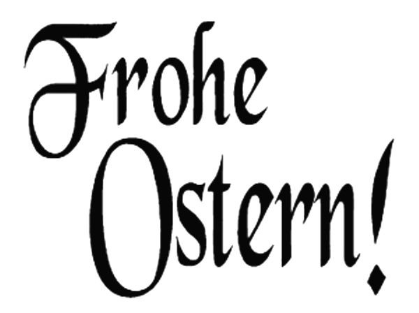 Stempel "Frohe Ostern!"