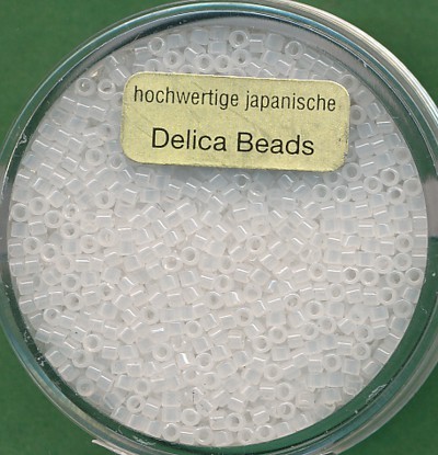 9663624_Delica-Beads-2mm-weiß-matt-Farbeinzug-9g