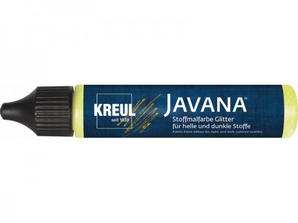 Javana Stoffmalfarbe Glitter für helle und dunkle Stoffe 29ml Pen