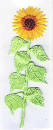 36331 Wachsdekor Sonnenblume 12,5cmx38mm