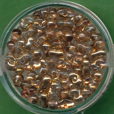 9644344 Farfalle Perlen 6,5x3,2mm echt gold-kristall 10g