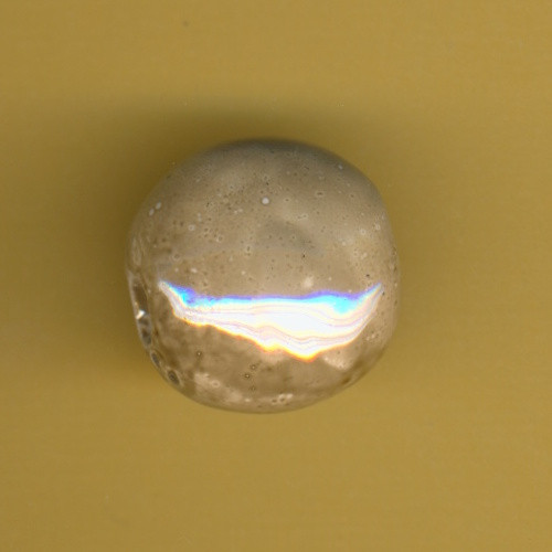 455020011 Keramikperle rund flach 20mm naturfarben