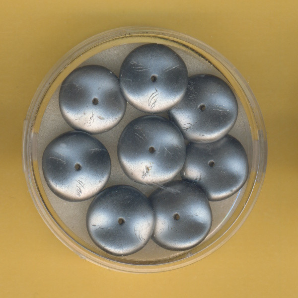 4747-12464 Ripple Beads 12mm grau 8 Stück