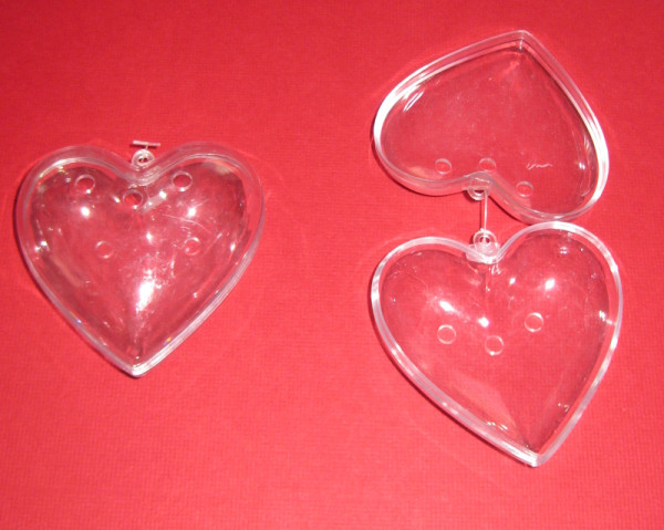 2239709 Acrylform Herz mit Löcher 8cm teilbar