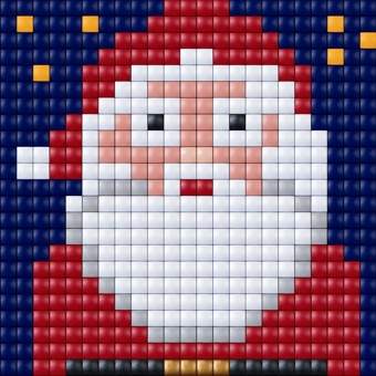 41037 Set Pixel XL viereckige Platte Weihnachtsmann