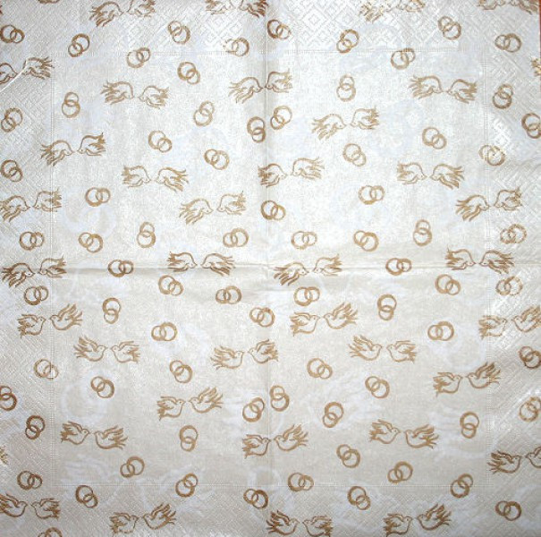 Serviette Hochzeit gold