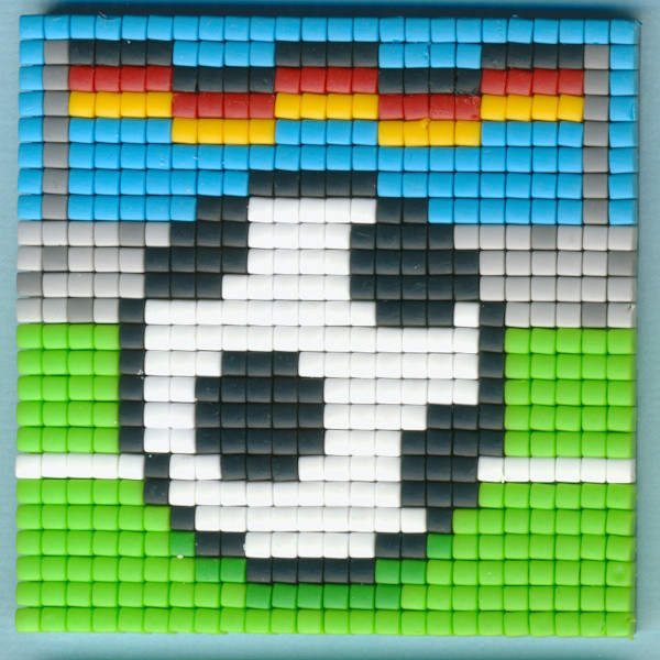 77601 Pixelhobby Klassik Set kleine Basisplatte Fußball 2