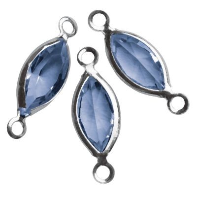 14297376 Swarovski Accessoires oval 17mm royalblau 7 Stück