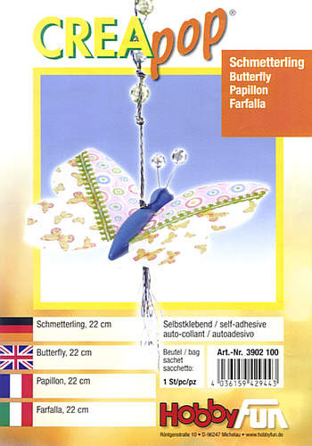 3902100 Creapop Schmetterling 22cm