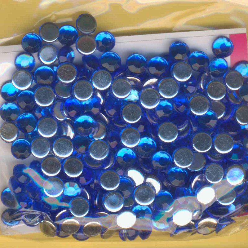 1496148 Schmucksteine Acryl 6mm blau 250 Stück