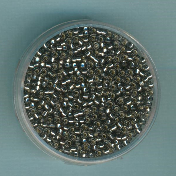 5900021 Miyuki Rocailles 2,2mm black diamond Silbereinzug 12g