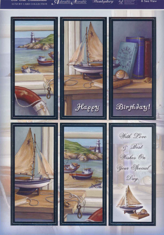 815094 Karten Bastelset Geburtstag Maritim